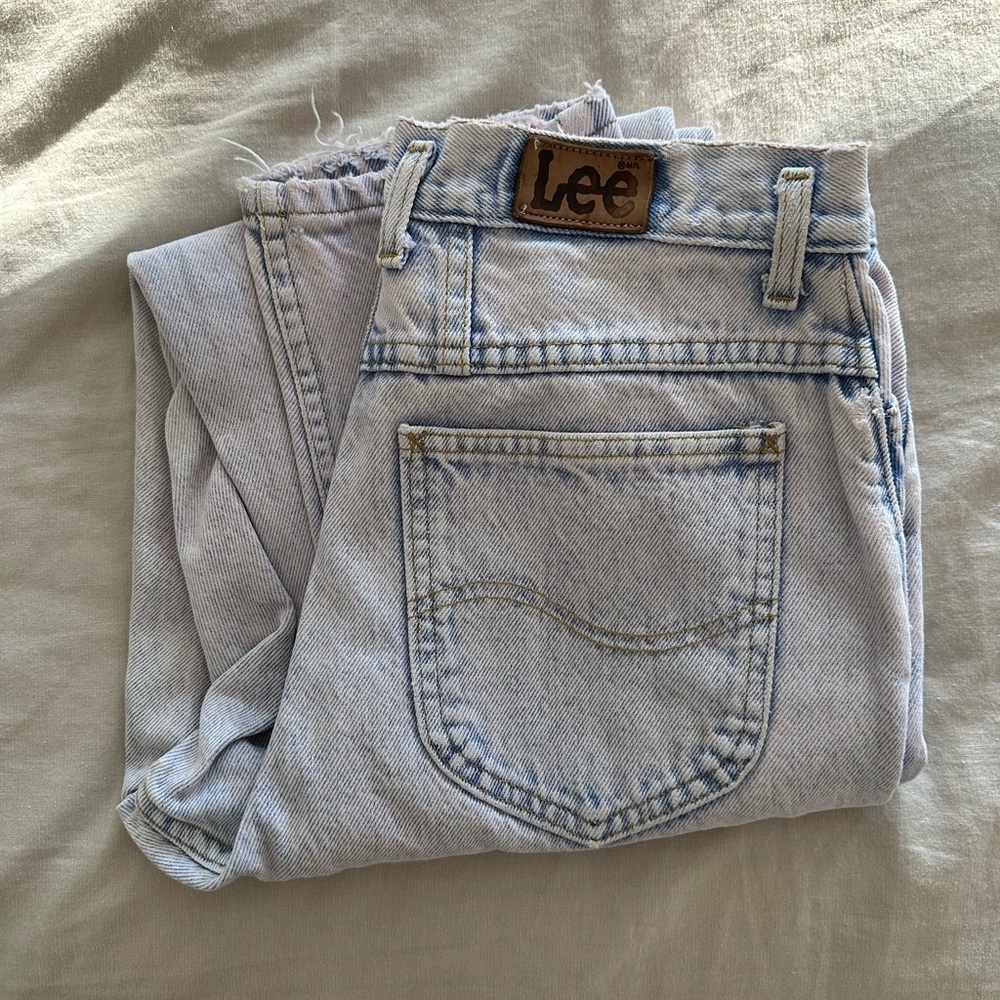 Lee Distressed Pink Wash Jeans